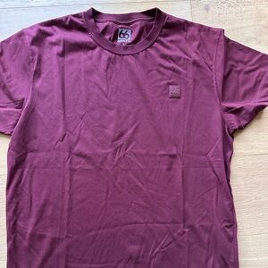 66 North Men's Burgundy Short Sleeve Tee